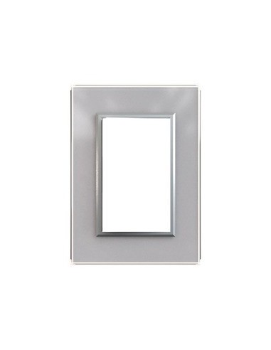 Jeluz 698/38-7  Tapa Std Cristal Glam + Ribete Plata  (verona)