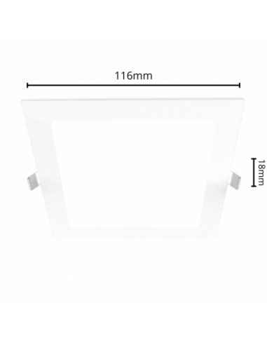 Macroled Pec06ww Panel Led Embutir...